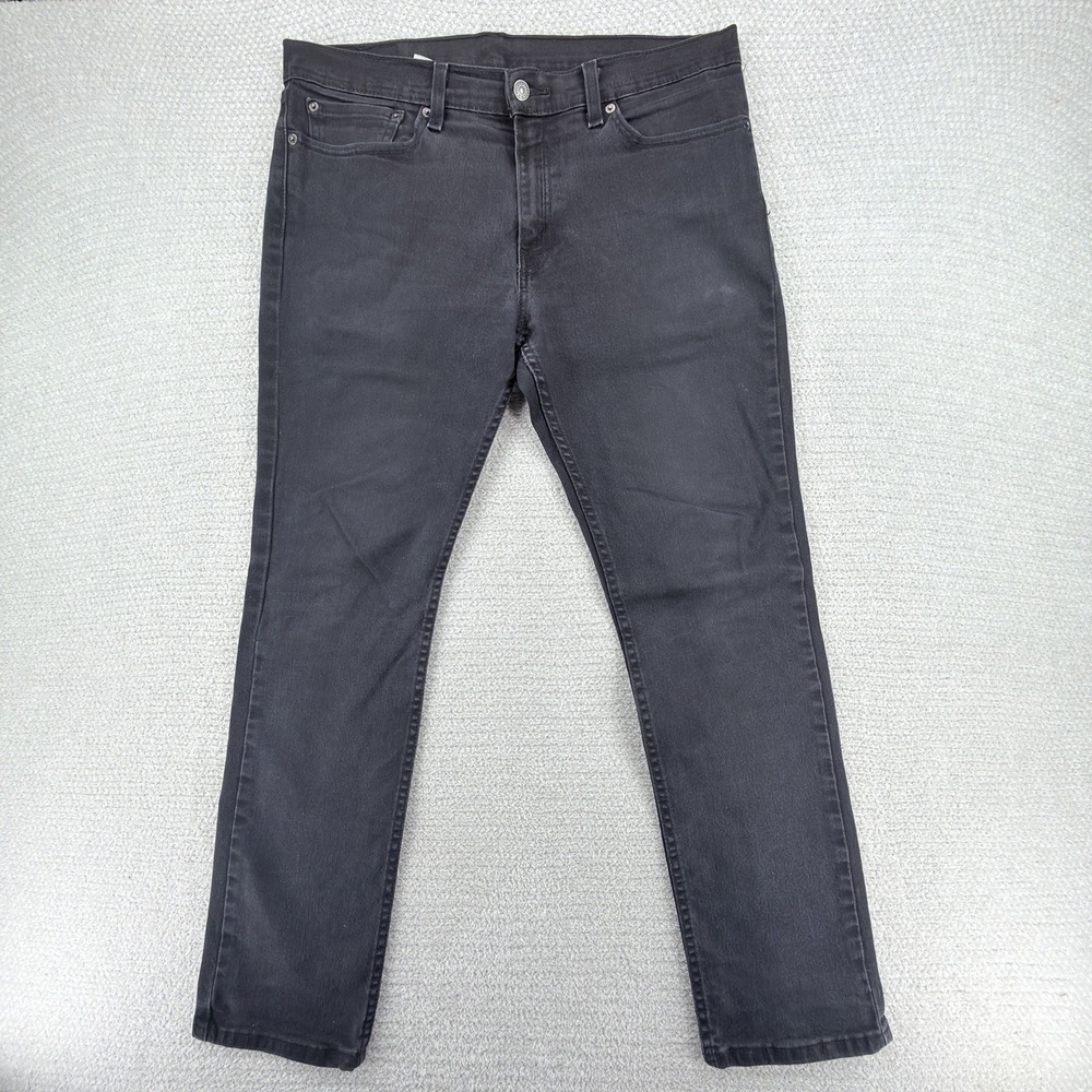Levis 511 Jeans Mens 34x32 Black Slim Fit Red Tab Stretch Denim Casual Workwear